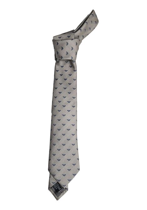 CRAVATTA IN PURA SETA JACQUARD AQUILE ALL OVER EMPORIO ARMANI | Cravatte | 340075 3R61600050